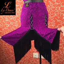 lydance Latin dance dress female adult new practice conserved new flutdance half-body short dress