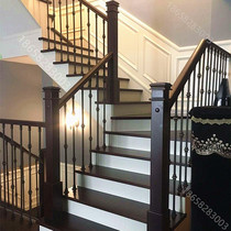 Ningbo Stair wrought iron handrail column railing guardrail Balcony handrail Villa stair finished indoor manufacturers