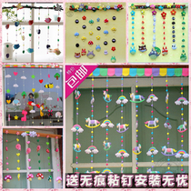 Rainbow Pony Cloth Door Curtain Wall Hanging Handmade diy Non-woven Material Bag