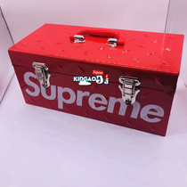SUPREME 18FW DIAMOND PLATE TOOL BOX BOX storage storage storage iron BOX