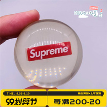 Supreme 18FW week1 box logo open season gift transparent bouncy ball pinball toy