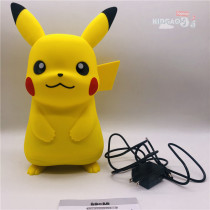 Spot pokemon pikachu pikachu voice-activated light soft rubber material adjustment light touch can light up the night light