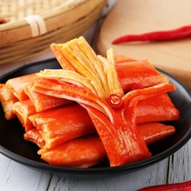 Hand-torn crab flavor stick Ready-to-eat fish fillet specialty Original crab fillet spicy seafood snack Leisure snack Simulated crab meat stick