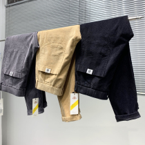 Stylish and clear three-dimensional cutting autumn and winter new mens fashion wild corduroy casual trousers overalls