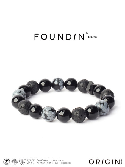 SF Express Direct Foundin Fanting IX Black Bracelet Dimensional Universe Series 남성 눈송이 돌 마노가 새겨 져 SF Express Direct Foundin Fanting IX Black Bracelet Dimensional Universe Series 남성 눈송이 돌 마노가 새겨 져