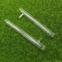 With a test tube you can add water to the tube.