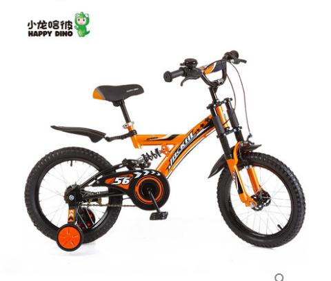 小龙哈彼16寸儿童男孩城市山地避震自行车lb1697脚踏童车_7折现价359