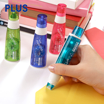 Japan PLUS Prussian double-sided tape strong dot-shaped manual glue hand account correction tape type solid dot-stick glue Students use dot-like adhesive transparent stickers to decorate the account tool