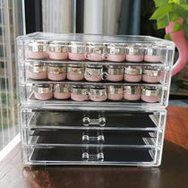 Japanese nail jewelry box Nail oil glue storage box box Gel painting glue Light therapy glue finishing box Large drawer transparent