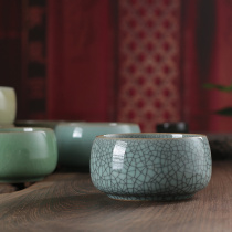 Longquan celadon tea washing pen washing small Cup basin ashtray water planting Basin Water tea ceremony tank small Cup washing