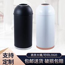 Milk tea shop garbage bin light luxury wind hotel lobby restaurant elevator entrance vertical stainless steel dining box customization