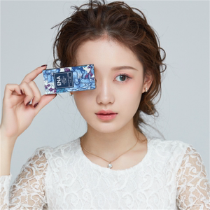 2片装ena原装进口月抛美瞳女大小直径自然混血网红款隐形眼镜两片