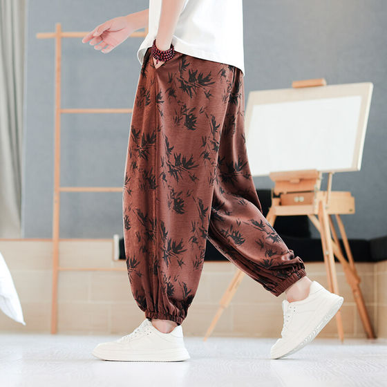 Spring Chinese style men's printed bouquet foot casual pants ethnic style new Chinese style plus fat plus size loose harem pants
Spring Chinese style men's printed bouquet foot casual pants ethnic style new Chinese style plus fat plus size loose harem pants