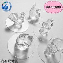 Opening-free strong self-adhesive pet pull hands transparent animal handle with adhesive nail-free cabinet door hook