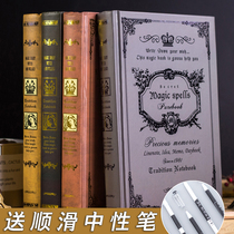 Ancient style retro creative notebook European style classic thick notepad thick super thick net Red simple student diary