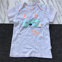 Summer clothes foreign trade baby short sleeve shirt cartoon Wild 0-3 years old