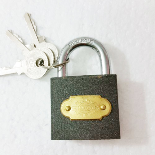 正品三环防盗锁头小锁子锁大门挂锁大门防盗锁三环锁长梁挂锁_7折现价