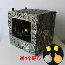 40cm target box slapbow target box foldable target box stainless steel super fiber silicone bullseye thickened silencer cloth