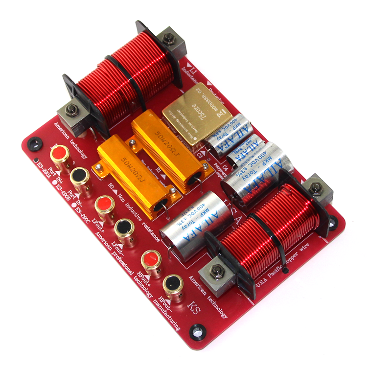 包邮进口75芯高音音箱分频器大功率1高1低 电子保护专业分音器