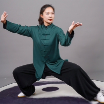 Ma Lei Taiji Tai Chi suit suit suit Chinese style spring and autumn men and women morning exercise martial arts training suit skin-friendly sports Cotton