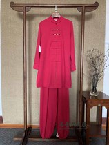 Ma Lei Taiji Spring Bud Taiji clothing autumn and winter new performance clothing martial arts clothing embroidery embroidery embroidery men and women Competition performance clothing