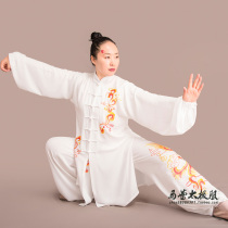 Ma Lei Taiji clothing men and women spring and summer new Taijiquan performance clothing exercise clothing embroidery Taiji clothing elegant extended version