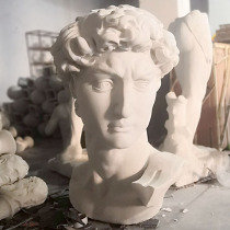 1 2 meters David head art teaching aids sketch David plaster portrait big large art teaching aids head sculpture
