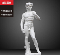 David plaster portrait large art teaching aids plaster portrait sculpture Figure sketch gypsum body