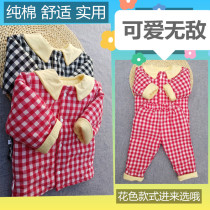 Plaid Cotton Children Infant Toddler Boy Boy Pure Cotton Cotton Clothing Cotton Clothing Jacket Handmade Cotton Clothing Warm