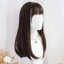 Reduction Age Long Hair Long Hair Comics Liu Haizi Liu Hailhead Full Headgear Suitable for Fang Face Girls Temples Corner Wig
