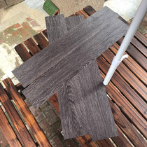 Black wood grain self-adhesive floor leather sticker thickened wear-resistant DIY renovation renovation bedroom Home commercial shop