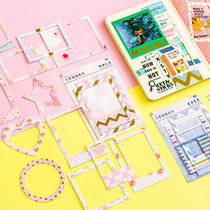 Handbook sticker bag hipster photo frame series creative INS Handbook Diary DIY decorative stickers 8 models