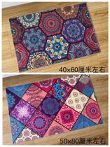 Ultra-thin multifunctional ground mat kitchen bathroom door cushion table cushion suction heat insulation cushion anti-slip can cut back to walk the amount