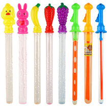Children Outdoor Large Atlantic Sword Blown Bubble cute fruit Fruits Nightmarket Stall Toys Bubble water replenishing liquid