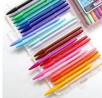 monami mousa beauty 3000 fiber pen 24 color 36 color waterborne pen clothing Cartoon Hook Line Watercolor Pen soft head pen