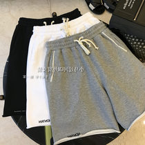 Brand Discount Mall Special Cabinet Withdrawal Womens Foreign Trade Cut Mark Embroidered Letters Drawing Rope Lace Casual Shorts Women Summer