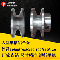 Pulley Single groove a type aluminum drive wheel to start the mask machine V-belt wheel Small motor pulley Daquan