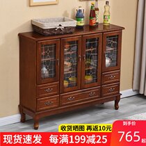 Dining side cabinet cupboard Household kitchen cabinet Cabinet locker Living room wall tea cabinet Wine cabinet Storage locker
