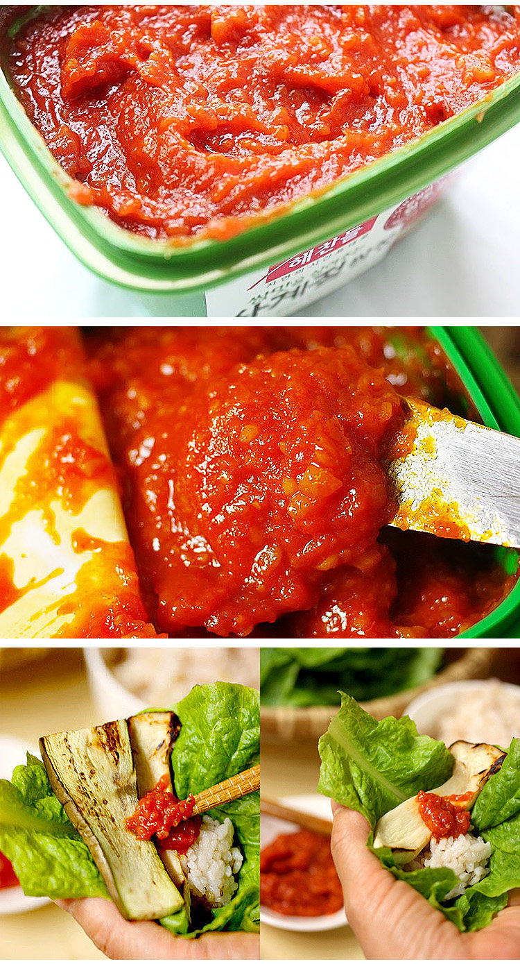 韩国进口好餐得包饭酱 韩式蒜蓉辣酱烤肉蔬菜蘸酱拌饭酱500g包邮