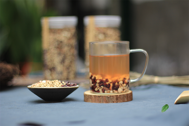 炒赤小豆薏米芡实茯苓茶 熟小薏仁芡实 祛泡水 湿茶