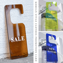Clothing store womens clothes listed New INS Korean hangtag on the market new brand Acrylic custom