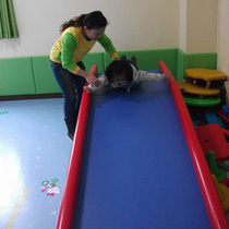 Large slide Sensory integration training equipment Childrens home early education center Vestibule teaching aids Kindergarten indoor wooden slide