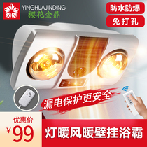 Wall-mounted Bathroom Bathroom Wall Hole-Free Wall Heating Light Heating Warming Waterproof Explosion Resistant