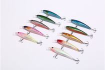 10-color laser long-range bait Fish hook bionic bait Minolua bait Fishing gear bait 11cm 13 5g