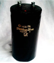 Imported Hitachi 25V270000UF super-capacity car power capacitor quality assurance 1 year