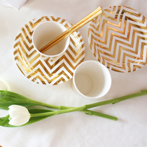 Pet Dog Dog Birthday Party Eco-friendly Disposable Cutlery Suit Cat Cat Cups Chopsticks Saucer Cake Domestic Dress