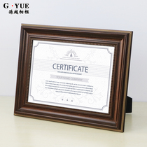 Resin certificate box a4 table a3 business license photo frame Hanging wall authorization certificate box can be customized