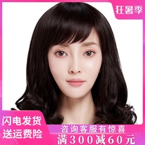 Wig Woman Long Hair Full Head Set Long Hair Long Hair Long Hair Large Wave Champ Emulation Haircut Liu Hai Natural Pear Flower Curly Hair