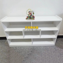 New kindergarten partition cabinet childrens locker toy cabinet European corner cabinet White cabinet montesus instructional cabinet
