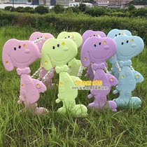 Kindergarten Woolen Towel Rack Plastic Dinosaur Towel Rack Stainless Steel Tube Giraffe Hair Towel Rack History Nubi Dog Hair Towel Rack